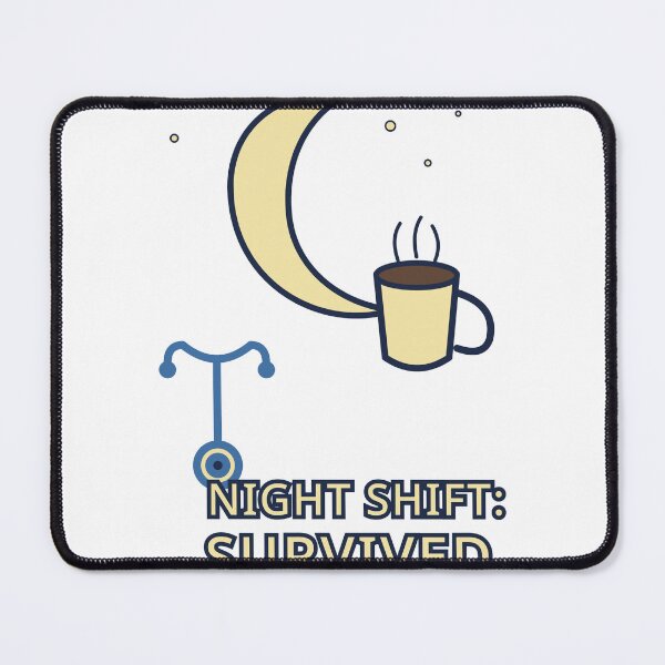 Item preview, Night Shift Nurse Sticker Funny Survived RN Gift designed and sold by Jacqueline Flynt.