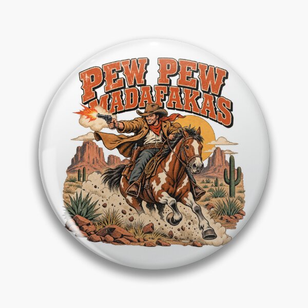 Item preview, Pew Pew Madafakas Cowboy Wild West Retro Western designed and sold by will freed18.