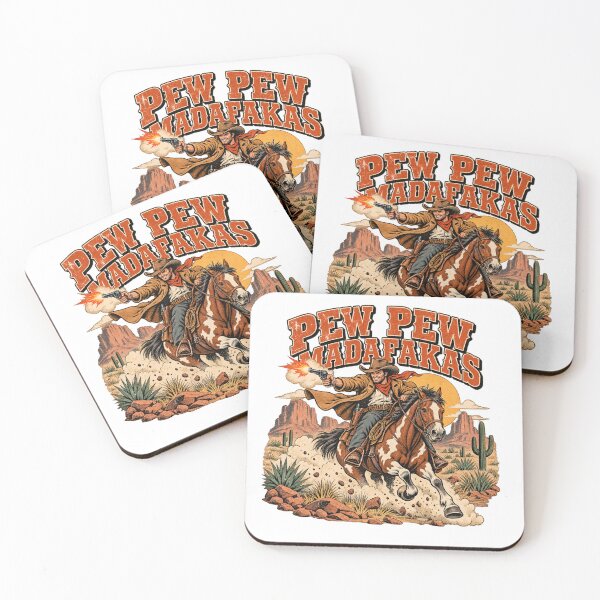 Item preview, Pew Pew Madafakas Cowboy Wild West Retro Western designed and sold by will freed18.