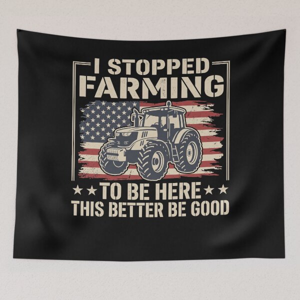 Item preview, I Stopped Farming To Be Here Tracteur Drapeau Américain designed and sold by MizoX7.