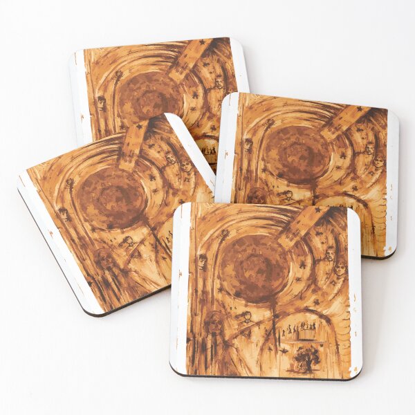 Item preview, Sepia Archway - Abstract Ink Wash Art designed and sold by photossmirnov.