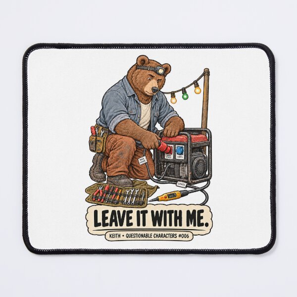 Item preview, Funny Festival Bear: Leave It With Me designed and sold by BotherBox.