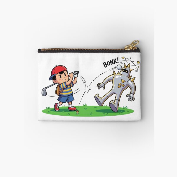 Item preview, Ness hitting Starman dx in the head with a golf ball (BONK!) designed and sold by gorillazone_co.