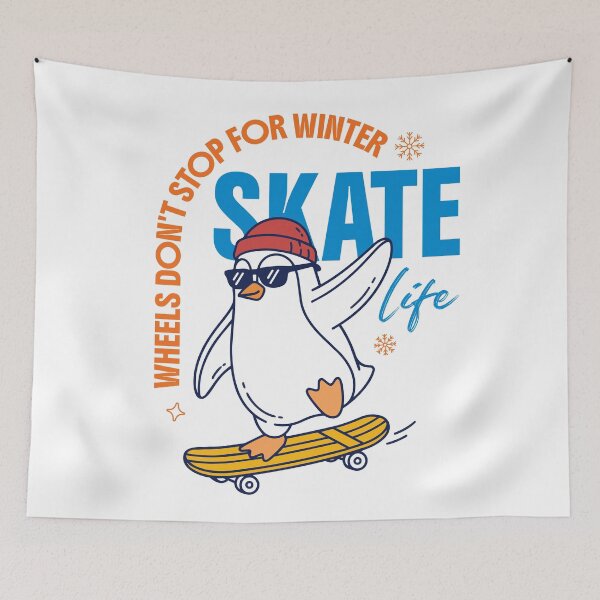 Item preview, Skate Life Winter Penguin Design designed and sold by NullSpacePrints.