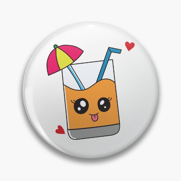Item preview, Sunny Tropical Juice Glass with Umbrella designed and sold by TinySipStudio.