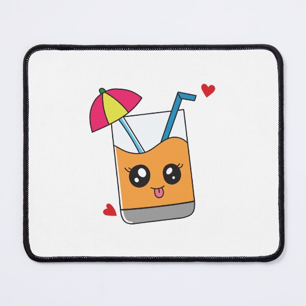 Item preview, Sunny Tropical Juice Glass with Umbrella designed and sold by TinySipStudio.