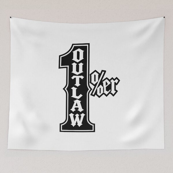 Item preview, Outlaw 1%er – Gothic Biker Motorcycle Design designed and sold by Legacy Apparel Co..