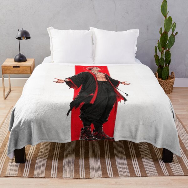 Aperçu de l'œuvre Sukuna Modern Streetwear – Jujutsu Kaisen Red Aura créée et vendue par frantuliuss.