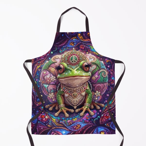 Item preview, Psychedelic Peace Frog | Groovy Bejeweled Tree Frog Boho Art designed and sold by KingsArtworx 2.