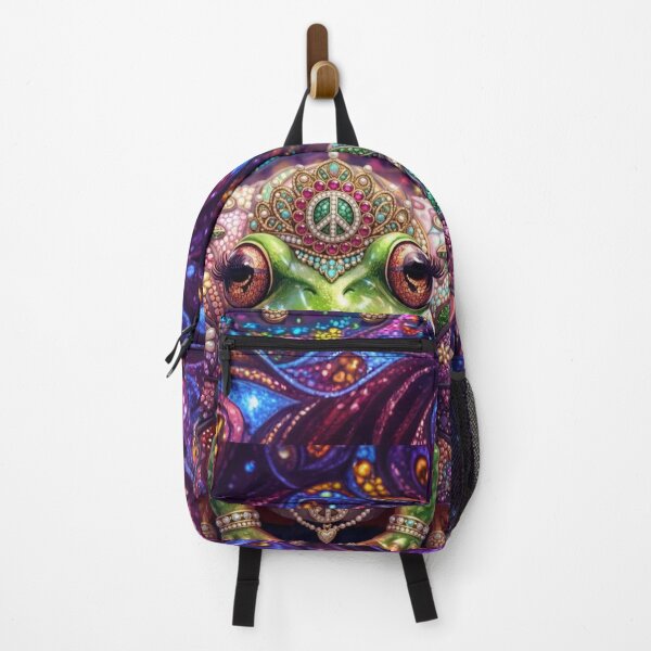 Item preview, Psychedelic Peace Frog | Groovy Bejeweled Tree Frog Boho Art designed and sold by KingsArtworx 2.
