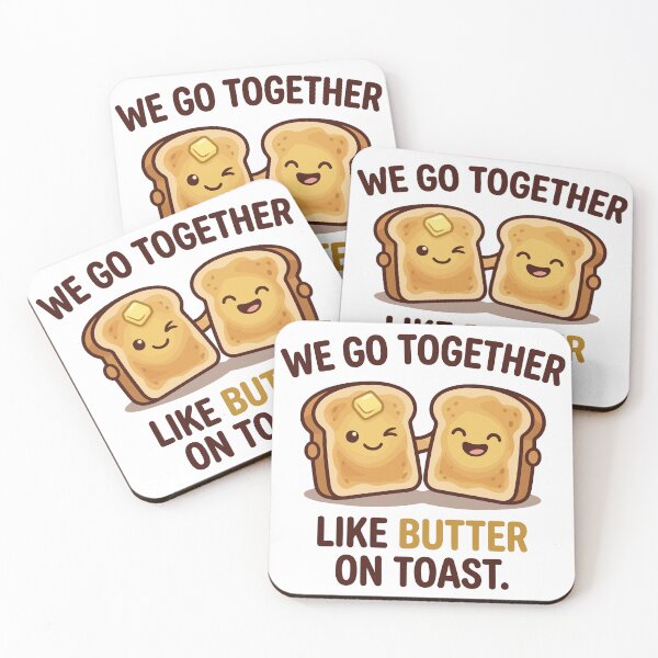 Item preview, Cute Toast And Butter Kawaii Couple designed and sold by Amir Faysal.