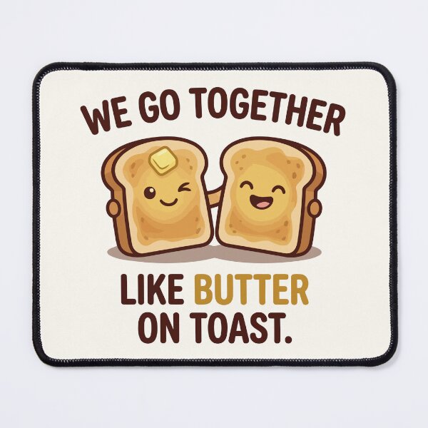 Item preview, Cute Toast And Butter Kawaii Couple designed and sold by Amir Faysal.