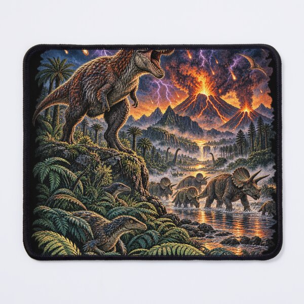 Item preview, T-Rex and Triceratops Prehistoric Volcano Dinosaur World designed and sold by will freed18.
