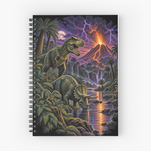 Item preview, Prehistoric Dinosaur World Volcano Meteor Extinction Scene designed and sold by will freed18.