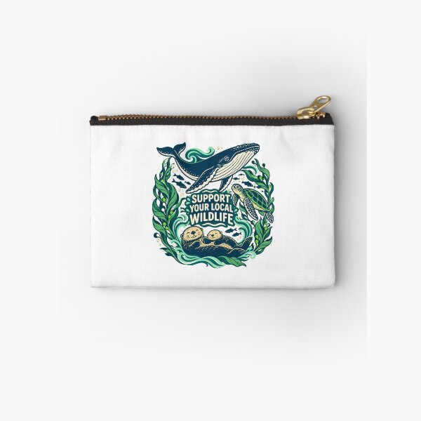 Item preview, Wildlife Support Ocean Animals Circle Activist Gift designed and sold by nortowelcomics.