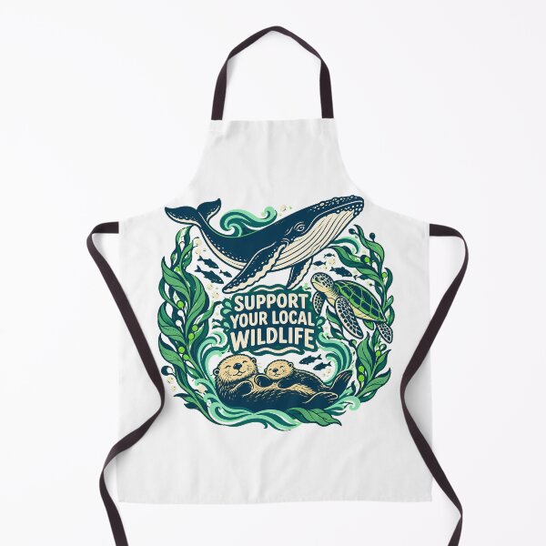 Item preview, Wildlife Support Ocean Animals Circle Activist Gift designed and sold by nortowelcomics.