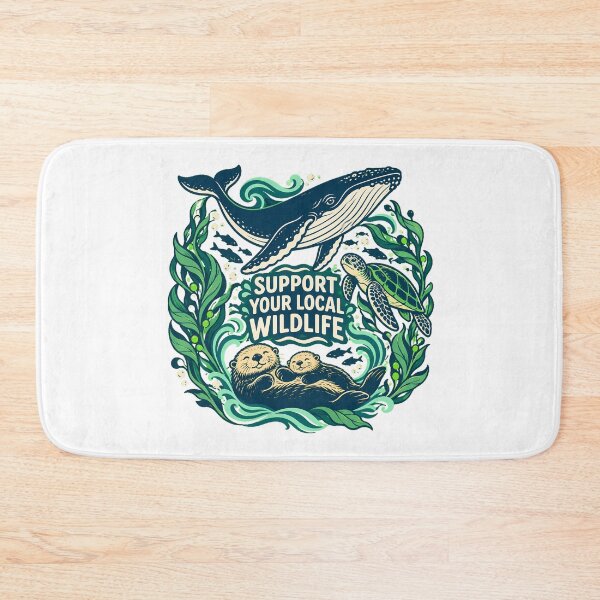 Item preview, Wildlife Support Ocean Animals Circle Activist Gift designed and sold by nortowelcomics.