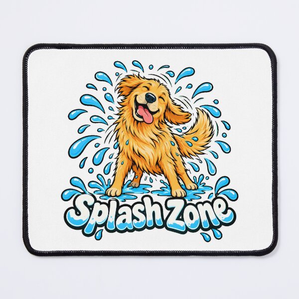 Item preview, Golden Splash Happy Retriever Dog Lover designed and sold by nortowelcomics.