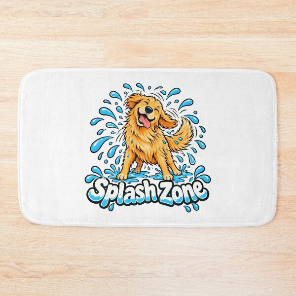 Item preview, Golden Splash Happy Retriever Dog Lover designed and sold by nortowelcomics.