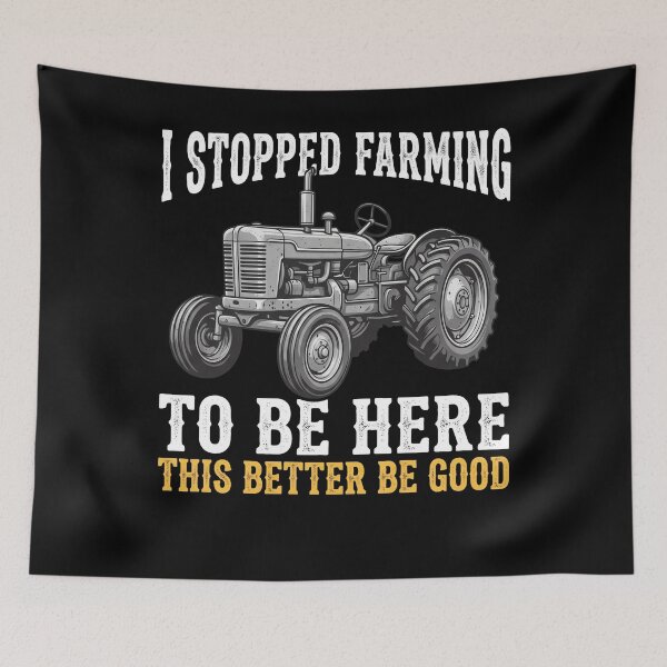 Item preview, I Stopped Farming To Be Here Tracteur Ancien Rétro designed and sold by MizoX7.
