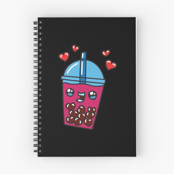 Item preview, Sweet Pink Bubble Tea with Floating Hearts designed and sold by TinySipStudio.