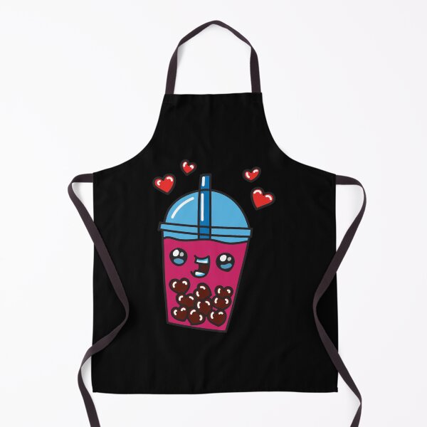 Item preview, Sweet Pink Bubble Tea with Floating Hearts designed and sold by TinySipStudio.