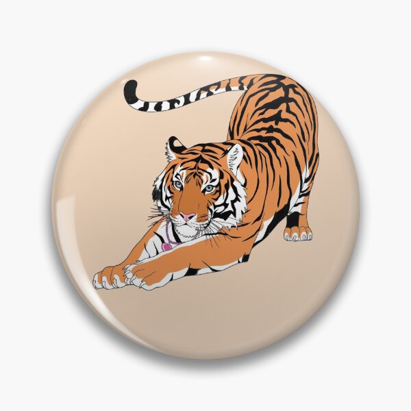 Item preview, Cute Tiger Cub Stretching with a Smile designed and sold by WikaKowalczyk.