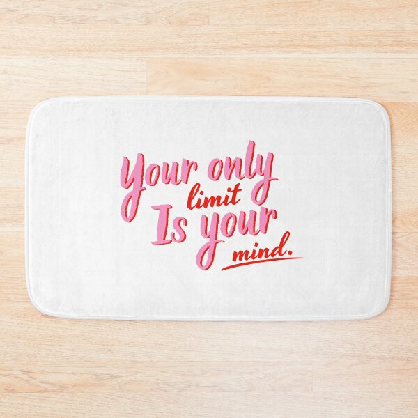 Item preview, Your Only Limit Is Your Mind Motivational Quote Typography designed and sold by serotonin75114.
