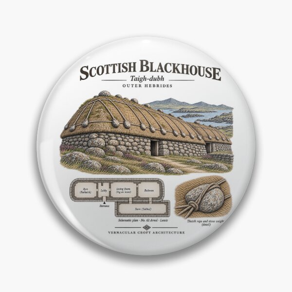 Item preview, Scottish Blackhouse — Outer Hebrides Vernacular Architecture designed and sold by Larkfound Studio.