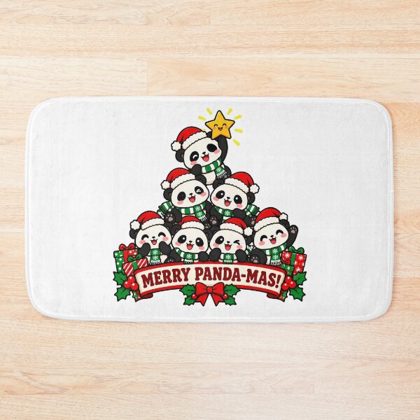 Item preview, Panda Stack Festive Tree Family designed and sold by nortowelcomics.