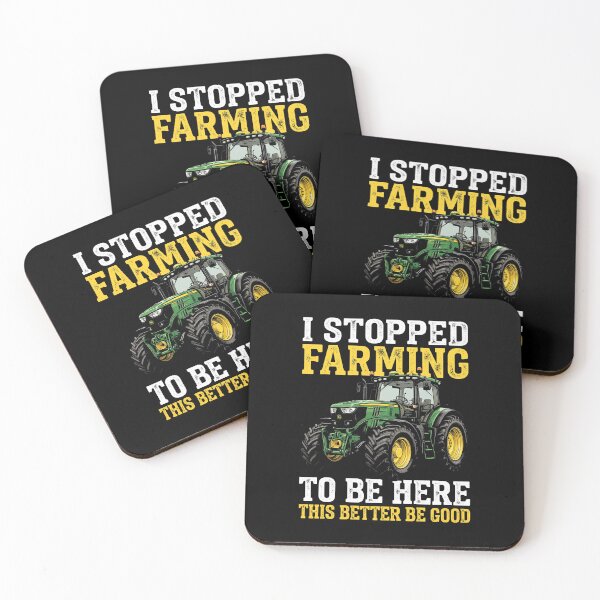 Item preview, I Stopped Farming Tracteur Vert Humour Fermier designed and sold by MizoX7.
