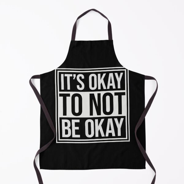 Item preview, It's Okay to Not Be Okay Self Care Quote Logo Text designed and sold by shirt-o-mat.