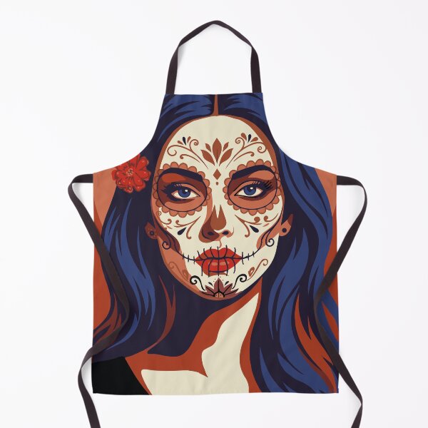Item preview, Catrina Flat Color Art | Day of the Dead Mexican Sugar Skull designed and sold by  Ojo de Lilith.
