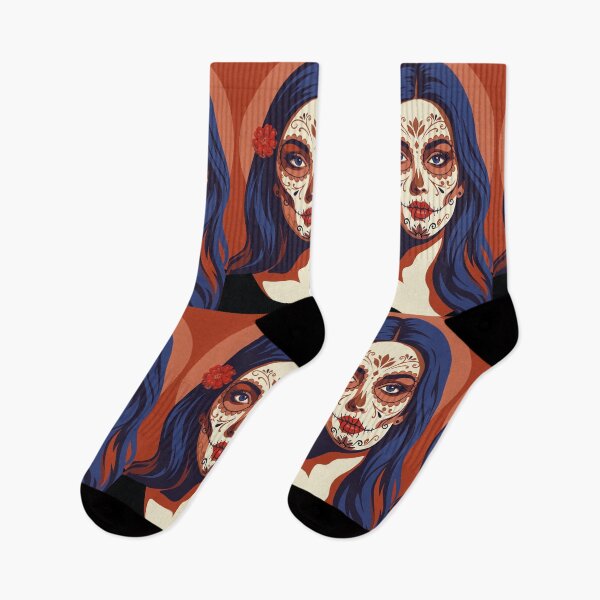 Item preview, Catrina Flat Color Art | Day of the Dead Mexican Sugar Skull designed and sold by  Ojo de Lilith.