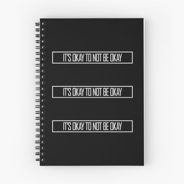 Item preview, It's Okay to Not Be Okay Self Care Quote Logo Text designed and sold by shirt-o-mat.