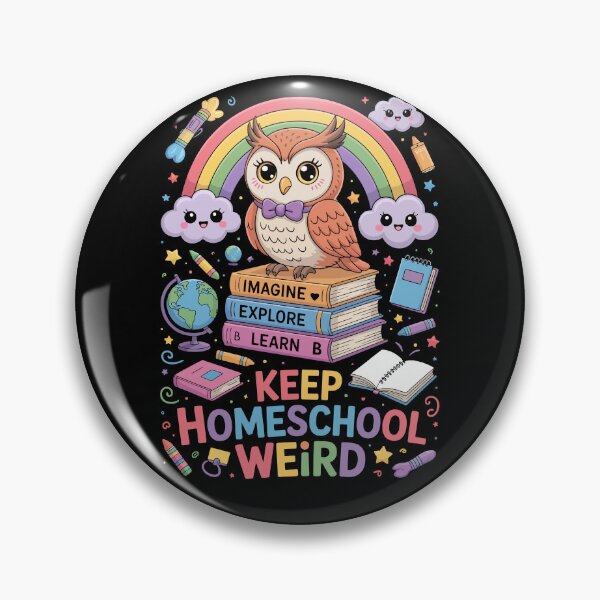 Item preview, Keep Homeschool Weird Owl Books designed and sold by jkrphoto.