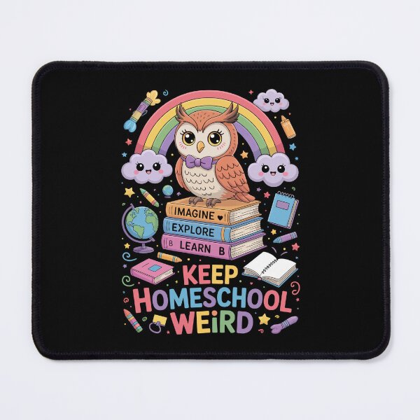Item preview, Keep Homeschool Weird Owl Books designed and sold by jkrphoto.