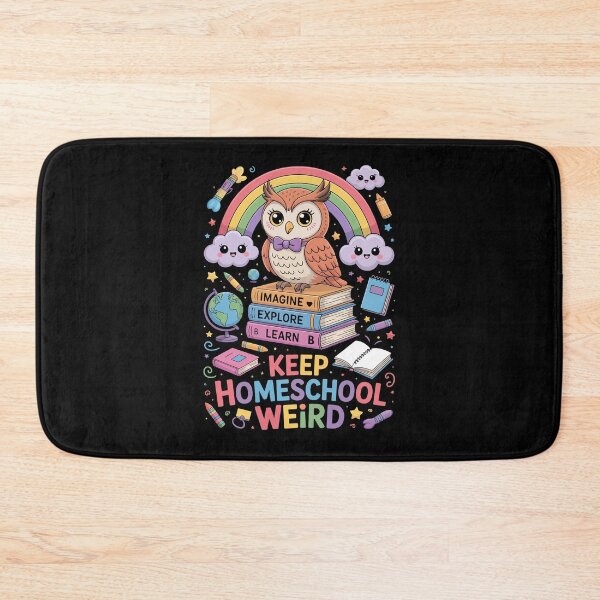 Item preview, Keep Homeschool Weird Owl Books designed and sold by jkrphoto.