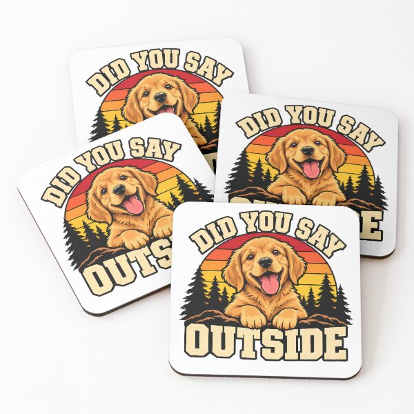 Item preview, Golden Dog Smiling Peeking Sunset Lover designed and sold by nortowelcomics.
