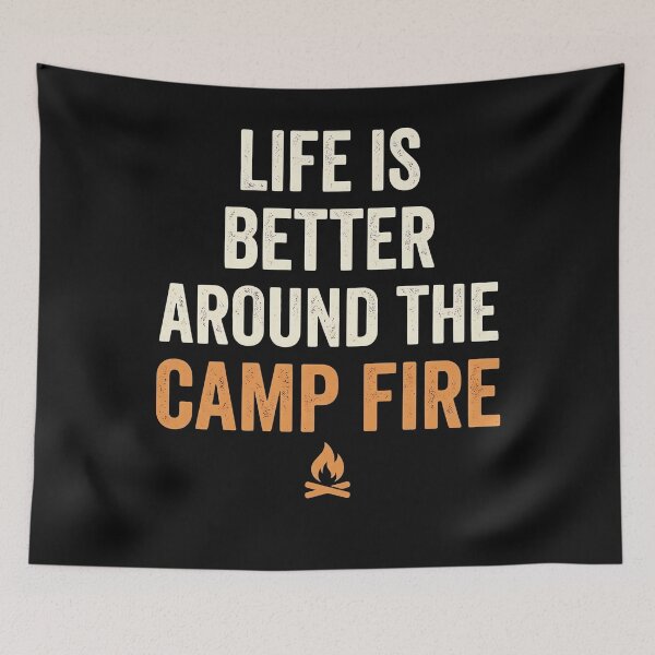 Item preview, Life Is Better Around The Campfire Citation Rétro designed and sold by MizoX7.