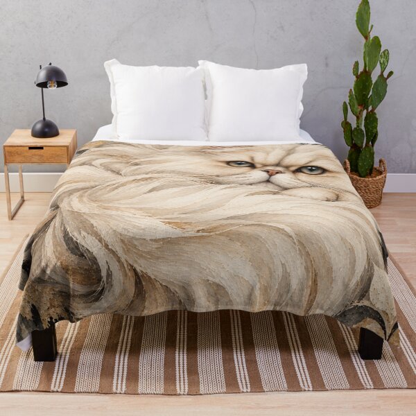 Item preview, Wildly Woven Ivory Persian Cat designed and sold by WeaveSphere.