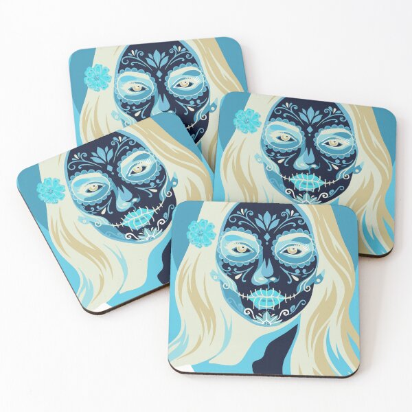 Item preview, Catrina Flat Color Art | Day of the Dead Mexican Sugar Skull designed and sold by  Ojo de Lilith.