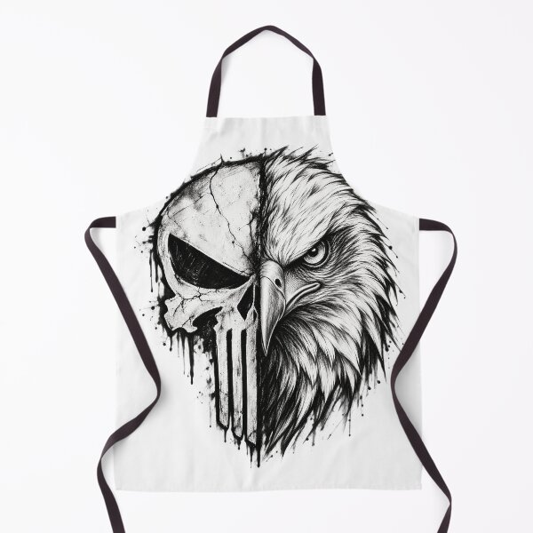 Item preview, American Skull Eagle – Dark Patriot Charcoal Art designed and sold by Sascha-Heiko.
