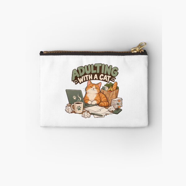 Item preview, Adulting With a Cat – Funny Cat Lover Lifestyle Design designed and sold by Print-Mingle01.