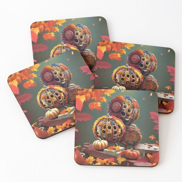 Item preview, Surreal Autumn Pumpkins | Intricate Organic Fall Decor Fantasy Art designed and sold by KingsArtworx 2.