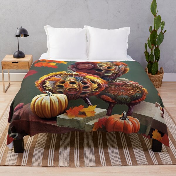 Item preview, Surreal Autumn Pumpkins | Intricate Organic Fall Decor Fantasy Art designed and sold by KingsArtworx 2.