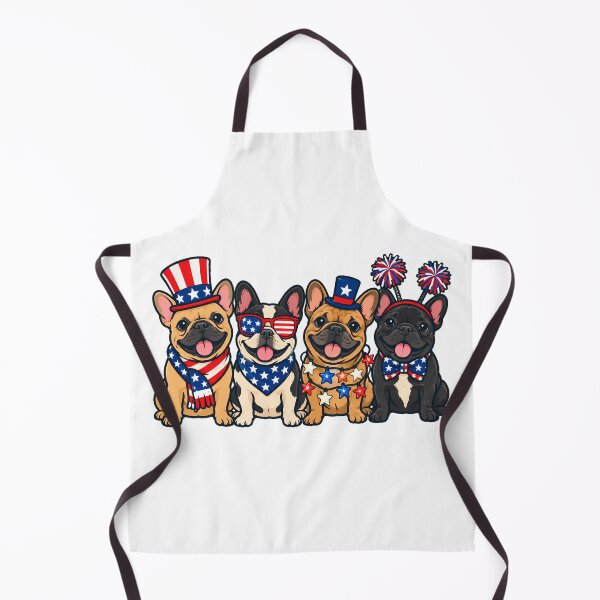 Item preview, Frenchie Squad Patriotic Pups Fourth of July designed and sold by nortowelcomics.