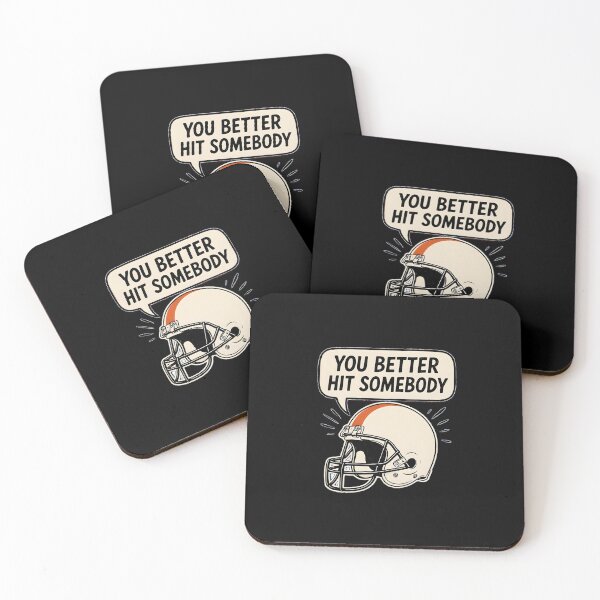 Item preview, You Better Hit Somebody Football Mom Game Day Football Lover Helmet designed and sold by Lina Caro.