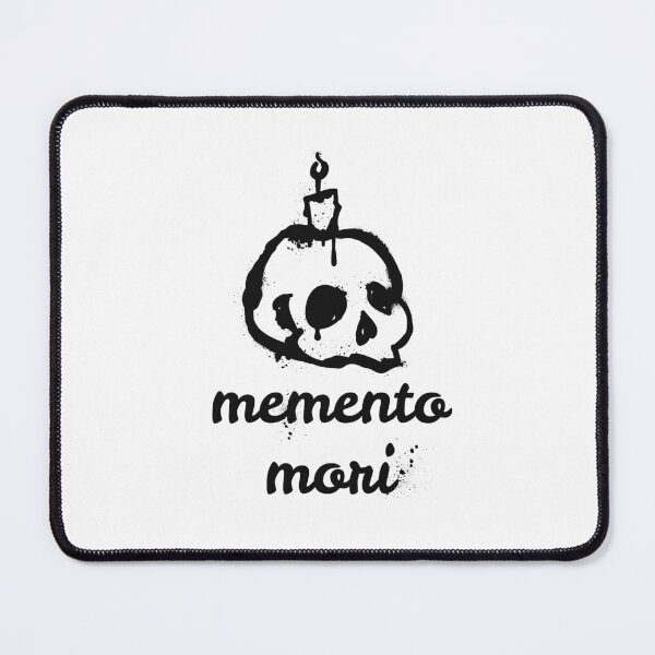 Item preview, Memento Mori Latin Quote Skull Candle Gothic Dark Philosophy designed and sold by HYPNK.
