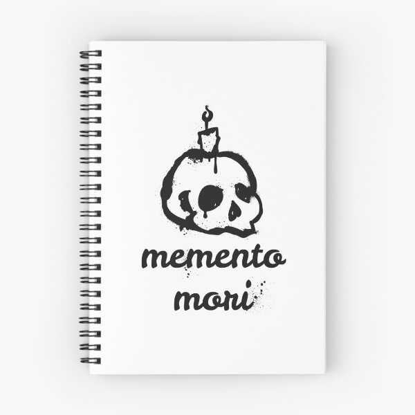 Item preview, Memento Mori Latin Quote Skull Candle Gothic Dark Philosophy designed and sold by HYPNK.